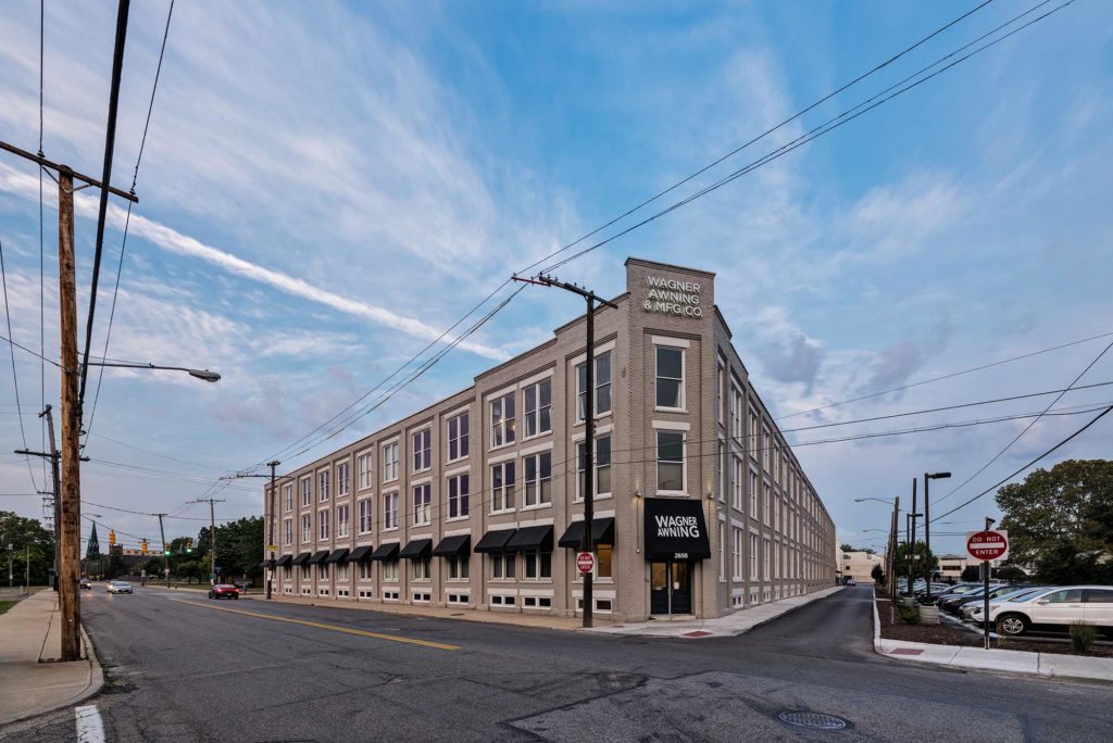 Front of Wagner Awning, viewed from Scranton Road